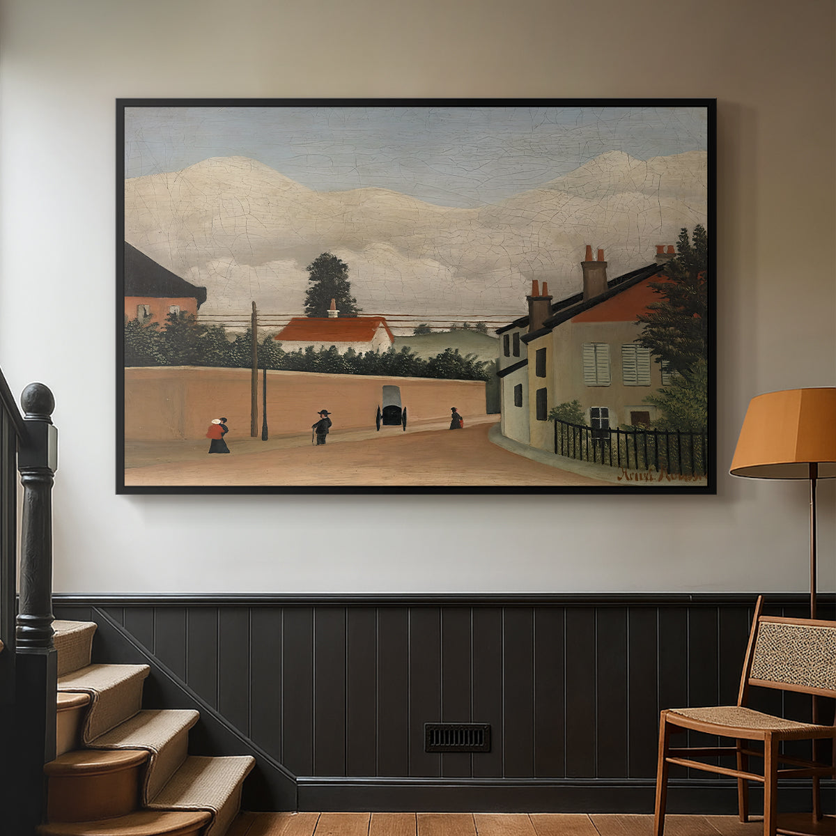 Outskirts of Paris, c. 1906-1910 - Floater Framed Canvas Print