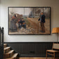 People by a Road, 1893 - Floater Framed Canvas Print