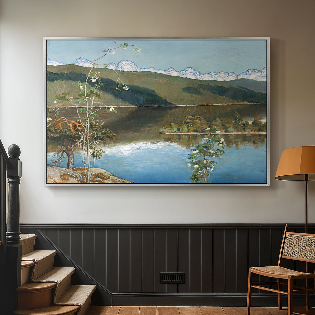 Thunderclouds on the Horizon, 1897 - Floater Framed Canvas Print