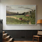 The Chair Factory at Alfortville, 1897 - Floater Framed Canvas Print