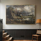 Salisbury Cathedral from the Meadows (Detail), 1831 - Floater Framed Canvas Print