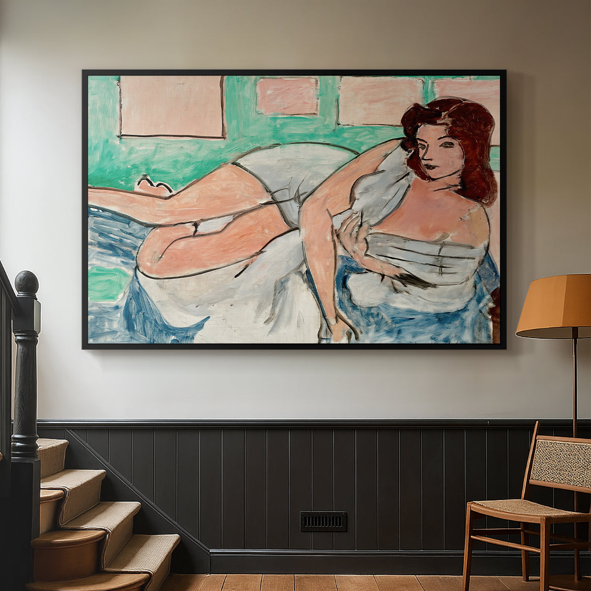 Nude in a Bathrobe (Nu au peignoir), 1941 - Floater Framed Canvas Print
