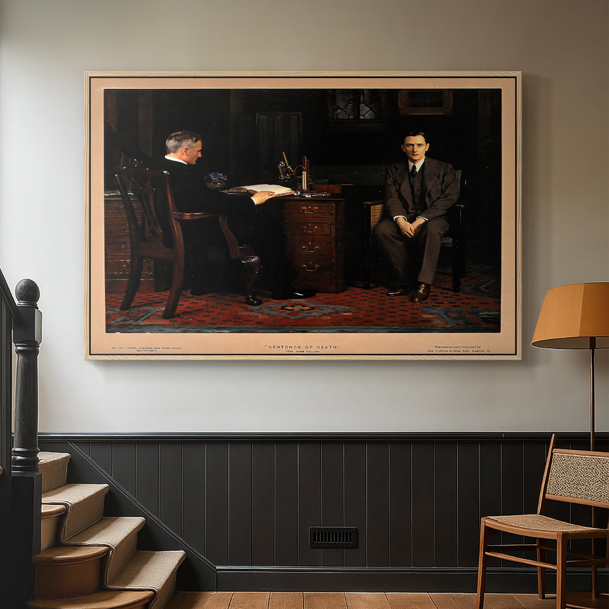 The Sentence of Death, 1908 - Floater Framed Canvas Print