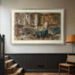 Cabinet de Flaubert à Croisset, 1874 - Floater Framed Canvas Print