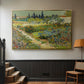 Garden at Arles, 1888 - Floater Framed Canvas Print