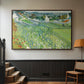 Vineyards at Auvers, 1890 - Floater Framed Canvas Print