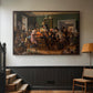 An Auction Scene, 1835 - Floater Framed Canvas Print