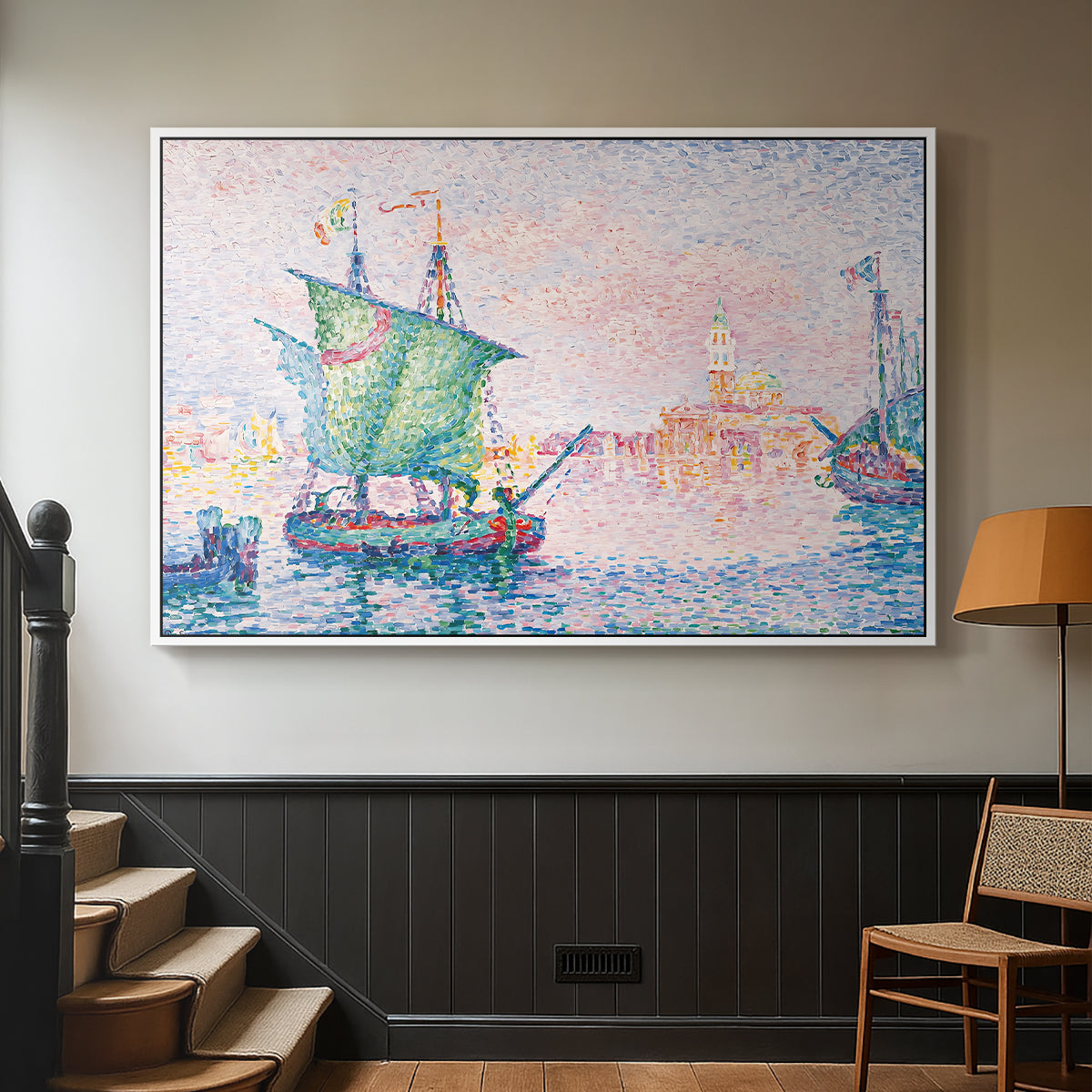 Venice, the Pink Cloud, 1909 - Floater Framed Canvas Print