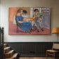 Domino Players, 1921 - Floater Framed Canvas Print
