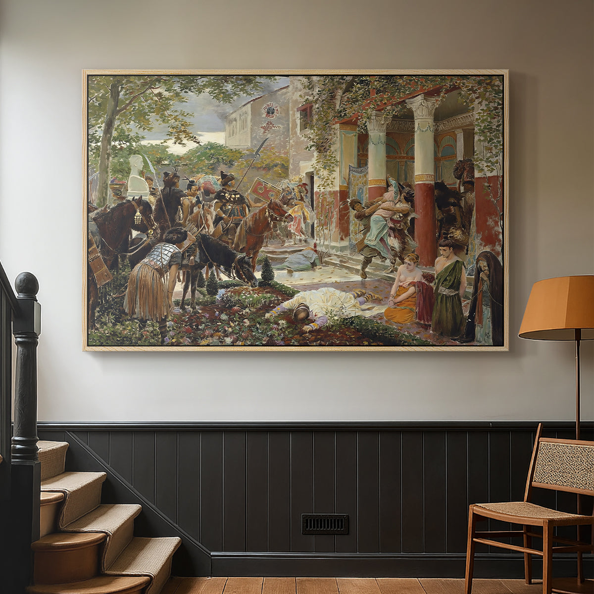Onslaught of the Tartars, c. 1938 - Floater Framed Canvas Print