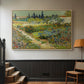 Garden at Arles, 1888 - Floater Framed Canvas Print