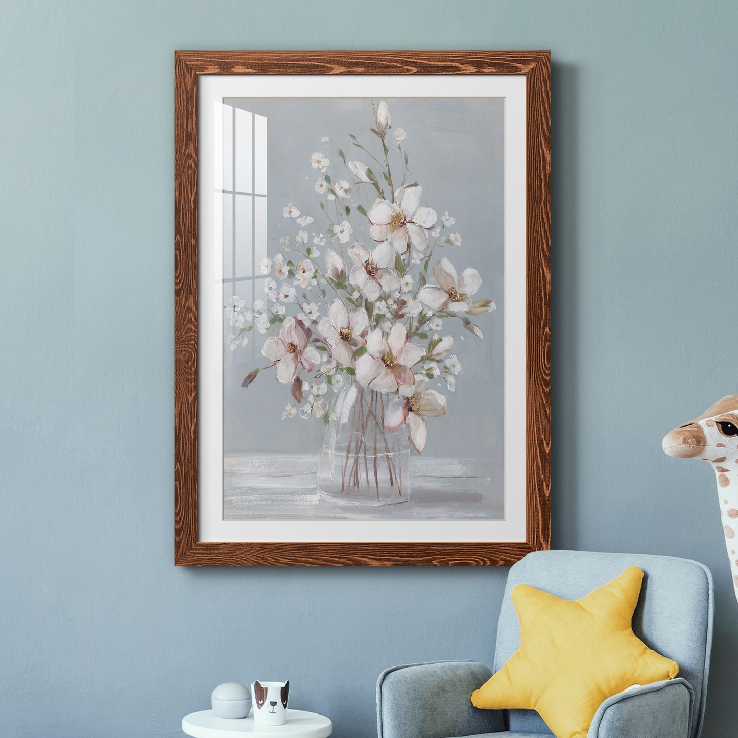 Magnolia Romance - Premium Framed Print - Distressed Barnwood Frame - Ready to Hang