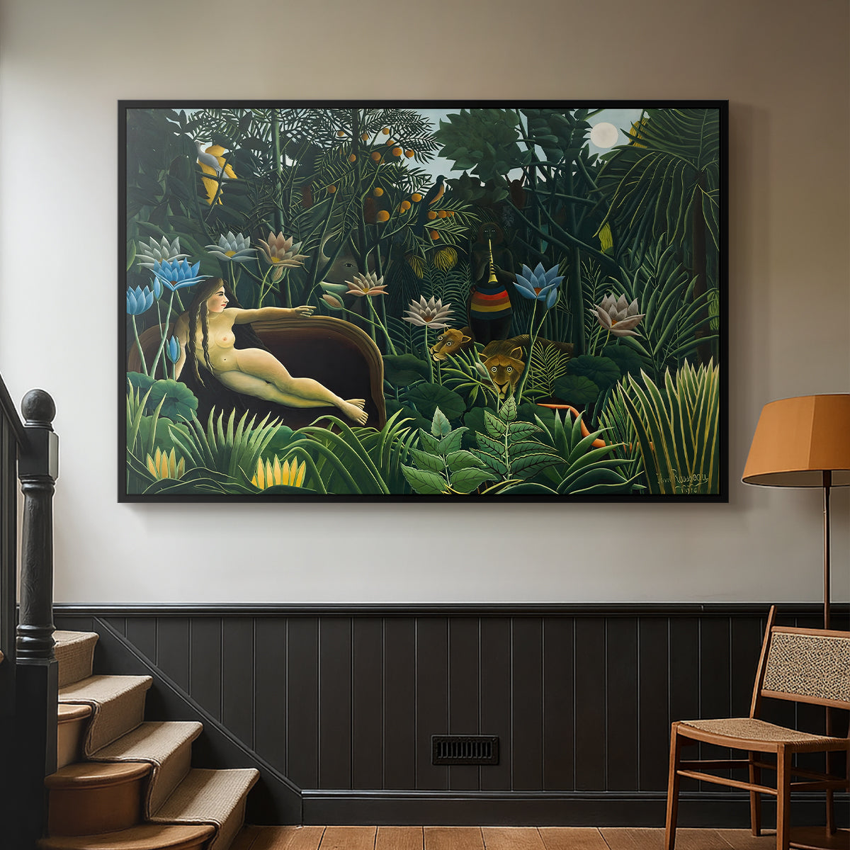 The Dream (Le Rêve), 1910 - Floater Framed Canvas Print