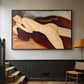 Reclining Nude from the Back (Nu couché de dos), c. 1917 - Floater Framed Canvas Print