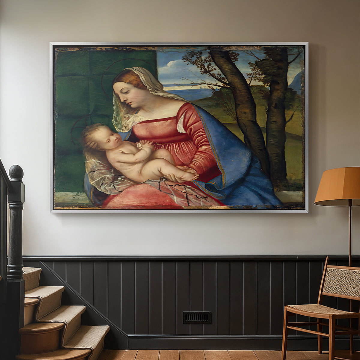 Madonna and Child, c. 1508 - Floater Framed Canvas Print