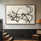 Study of a Cat (Étude de chat), 1946 - Floater Framed Canvas Print