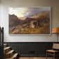 Lledr Valley in Wales, 1864 - Floater Framed Canvas Print