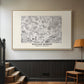Fleurs, 1866 (Morris Inspired) - Floater Framed Canvas Print