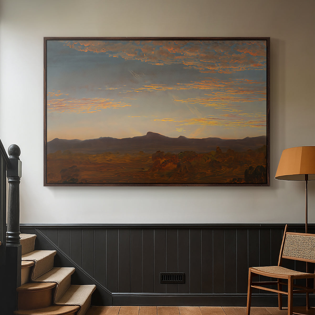 Study for "Catskill Creek", c. 1844-1845 - Floater Framed Canvas Print