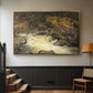 Waterfall in Hallingdal, 1848 - Floater Framed Canvas Print