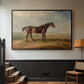 Dr. Syntax, a Bay Racehorse, Standing in a Coastal Landscape, an Estuary Beyond, c. 1820 - Floater Framed Canvas Print