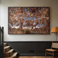 The Last Judgment (Charon's Boat and the Damned), 1536-1541 - Floater Framed Canvas Print