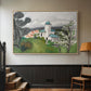 The Blue Villa (La Villa Bleue), c. 1918 - Floater Framed Canvas Print