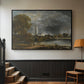 Salisbury Cathedral from the Meadows, c. 1831 - Floater Framed Canvas Print