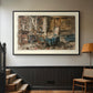 Cabinet de Flaubert à Croisset, 1874 - Floater Framed Canvas Print