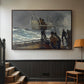The Signal of Distress, c. 1896 - Floater Framed Canvas Print