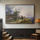 An Alpine Farm on the Untersberg, 1835 - Floater Framed Canvas Print