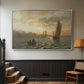 View from the Oslofjord, 1866 - Floater Framed Canvas Print