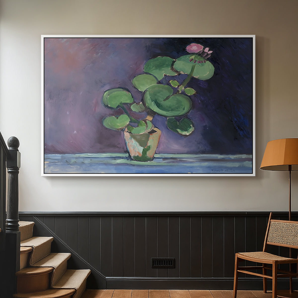 Geranium, 1909 - Floater Framed Canvas Print