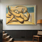 Figures at the Seaside (The Kiss), 1931 - Floater Framed Canvas Print