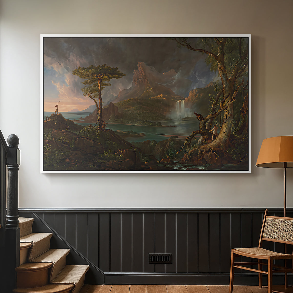 A Wild Scene, 1831-1832 - Floater Framed Canvas Print