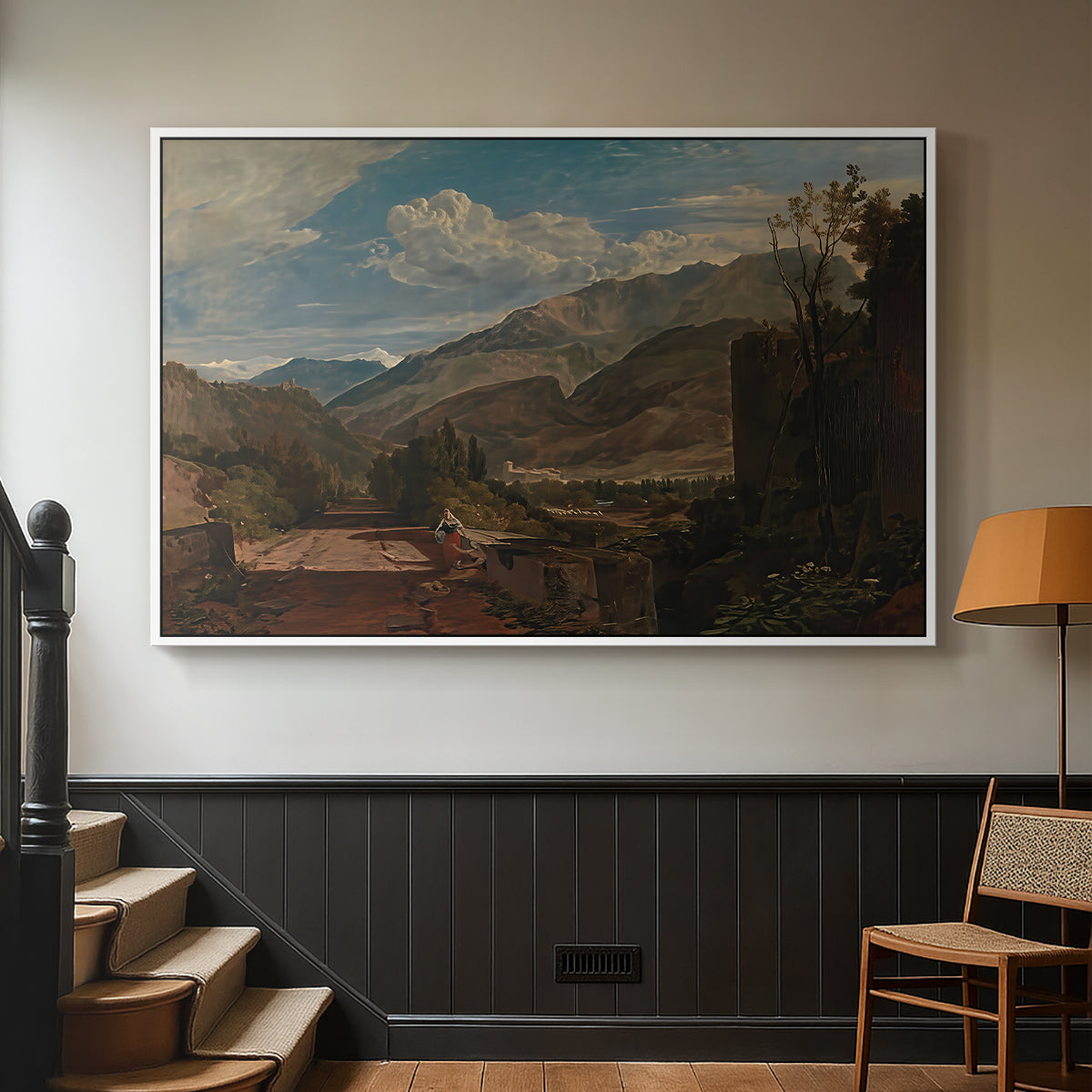 Bonneville, Savoy, 1803 - Floater Framed Canvas Print