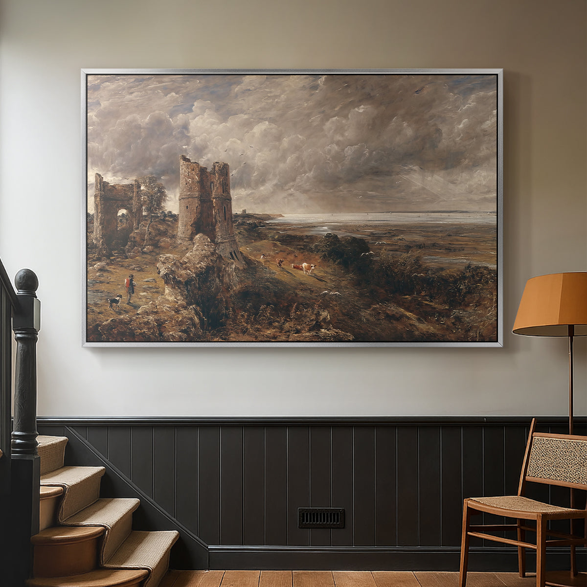 Hadleigh Castle, Mouth of Thames, c. 1829 - Floater Framed Canvas Print