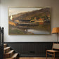 Landingsbrygge Husvik, Drøbak, 1875 - Floater Framed Canvas Print