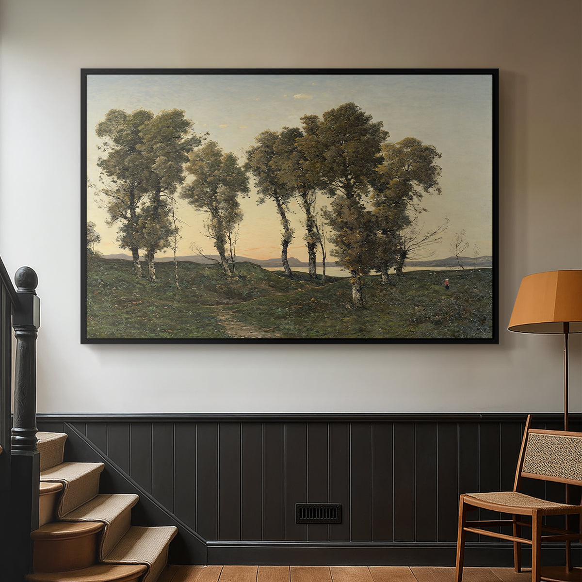 Autumn Evening, 1894 - Floater Framed Canvas Print