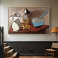 Jug, Candle, and Enamel Pan, 1950 - Floater Framed Canvas Print