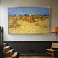 Wheat Field with Sheaves (Harvest in Provence), 1888 - Floater Framed Canvas Print
