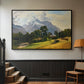 Mountains in Berchtesgaden - Floater Framed Canvas Print