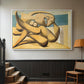 Figures at the Seaside (The Kiss), 1931 - Floater Framed Canvas Print