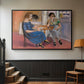Domino Players, 1921 - Floater Framed Canvas Print