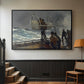 The Signal of Distress, c. 1896 - Floater Framed Canvas Print