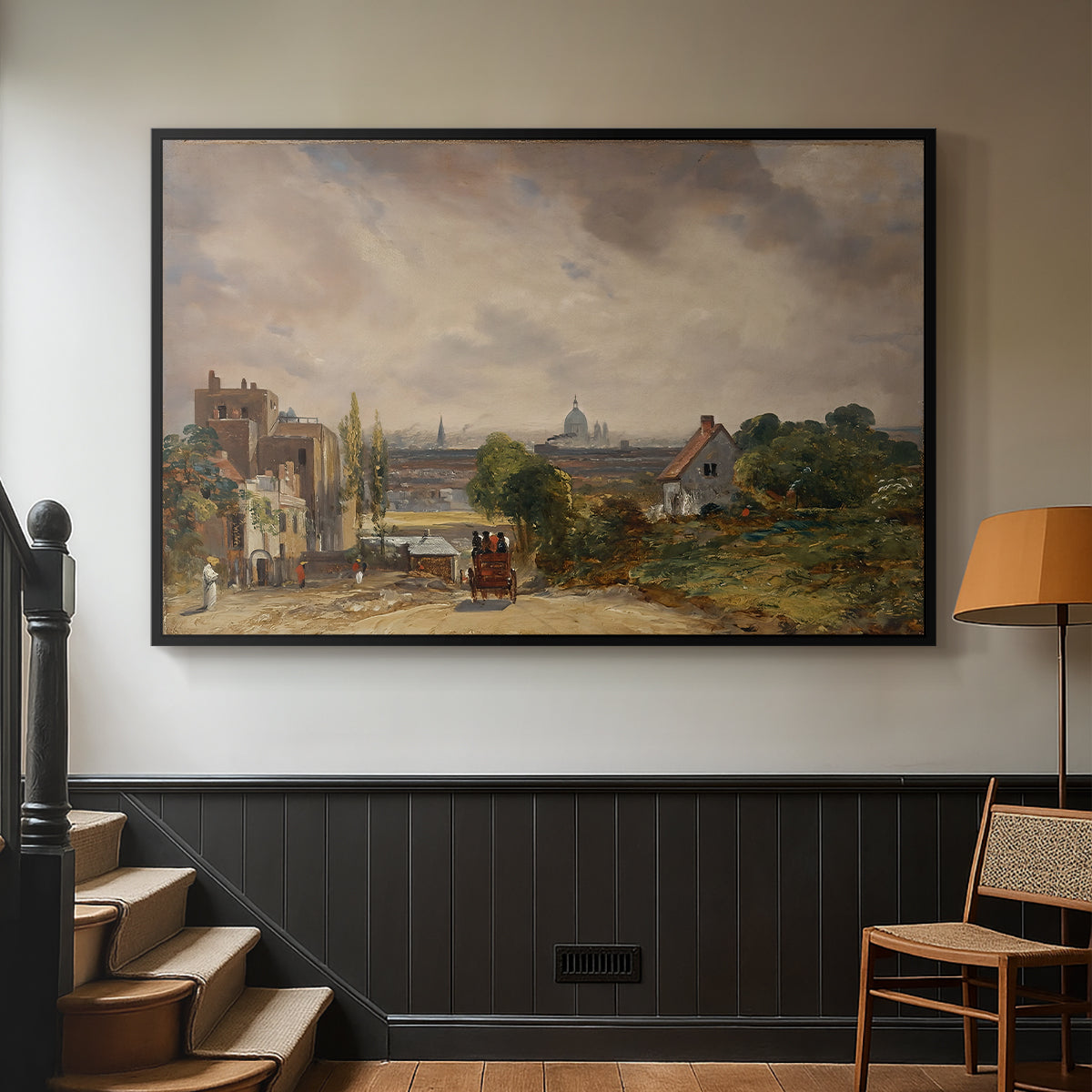 Sir Richard Steele's Cottage, Hampstead, c. 1832 - Floater Framed Canvas Print
