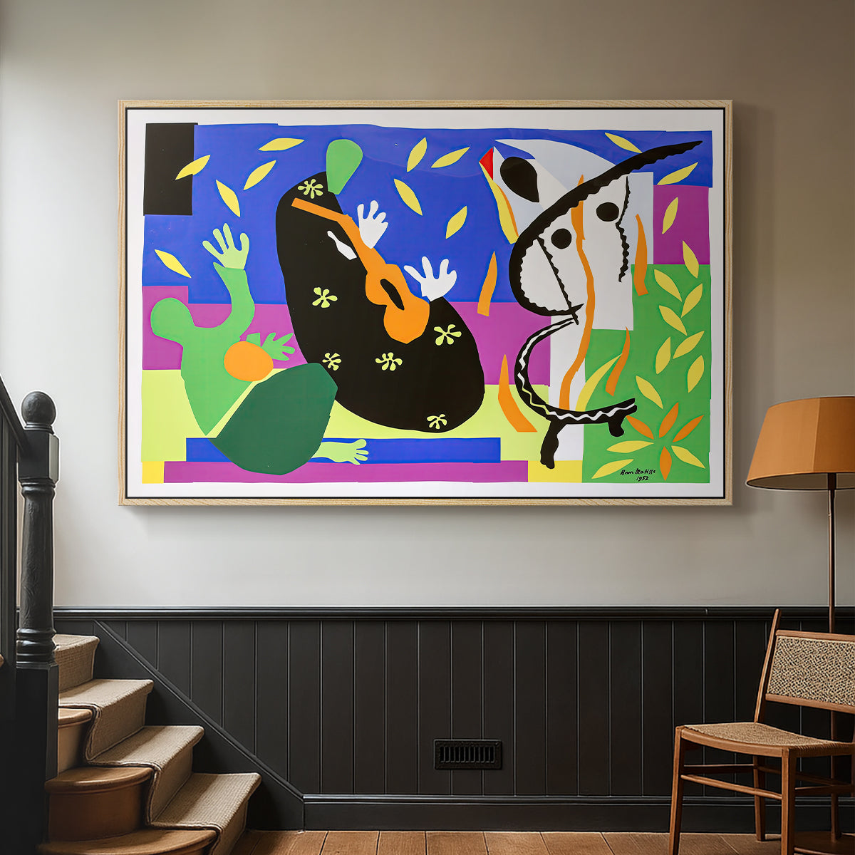 The Sorrows of the King, 1952 - Floater Framed Canvas Print