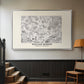 Fleurs, 1866 (Morris Inspired) - Floater Framed Canvas Print