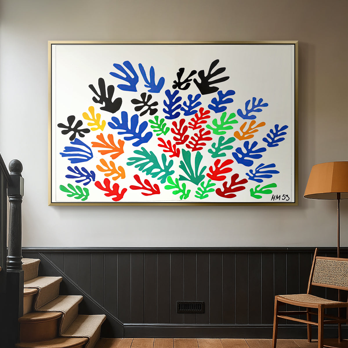 The Sheaf (La gerbe), 1953 - Floater Framed Canvas Print