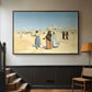 View from the Desert of Cairo with Citadel and Mamluk Tombs in the Background, c. 1889-1890 - Floater Framed Canvas Print